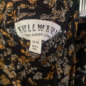 Idyllwind Black and Gold A-Line Skirt